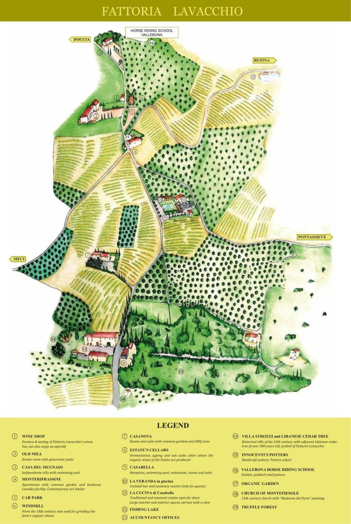 Agriturismo Fattoria Lavacchio Pontassieve Eksteriør bilde